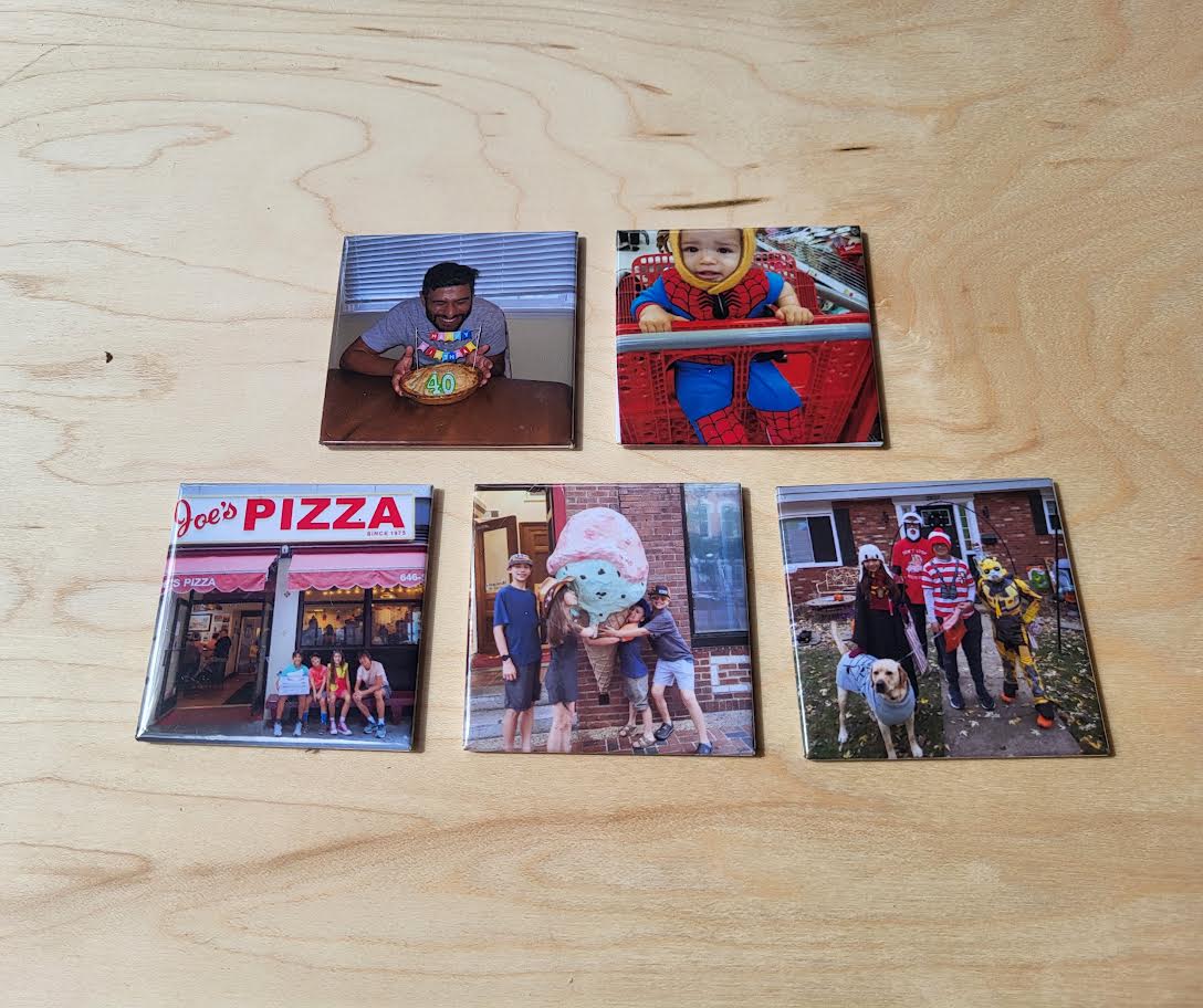 Custom Photo Magnets Five 2"x 2"