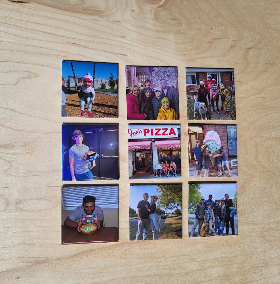 Custom Photo Magnets-Nine 2"X 2"