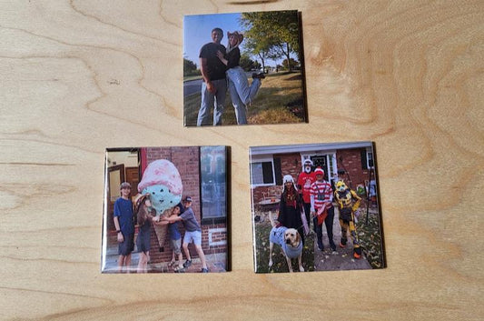 Custom Photo Magnets-Three 2"x2"